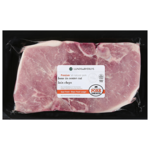 Premium All-Natural Pork Bone-In Center Cut Loin Chops