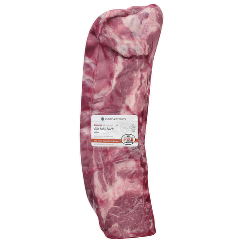 Premium All-Natural Pork Loin Baby Back Ribs