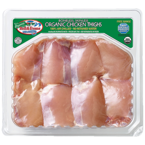 Bell & Evans Organic Boneless Skinless Chicken Thighs