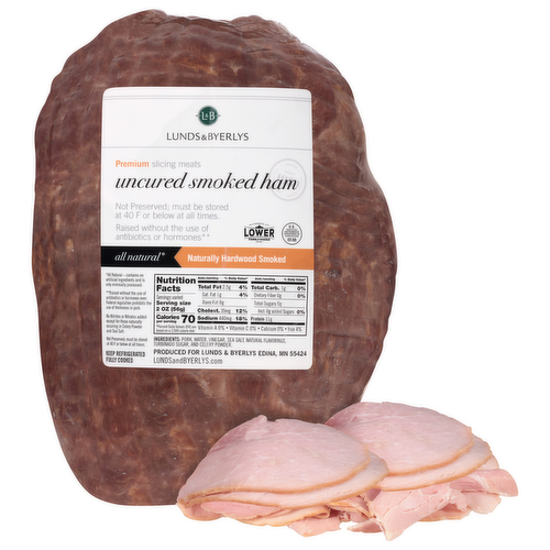 L&B Uncured Smoked Ham