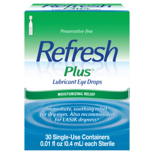 Allergan Refresh Plus Single Use Lubricant Eye Drops