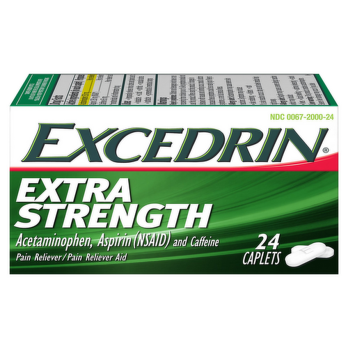 Excedrin Extra Strength Caplets for Headache Relief