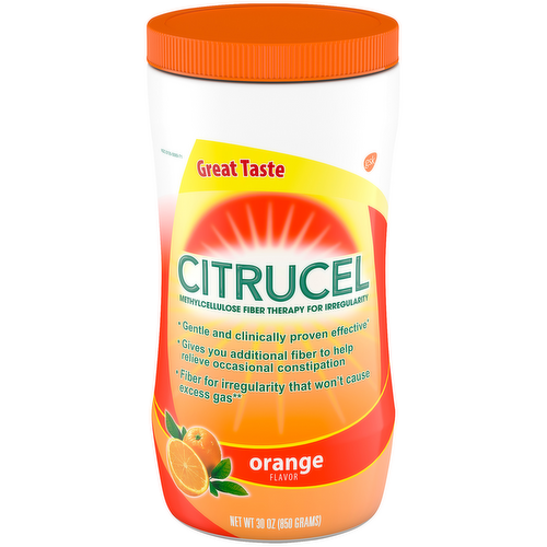 Citrucel Orange Fiber Therapy Laxative