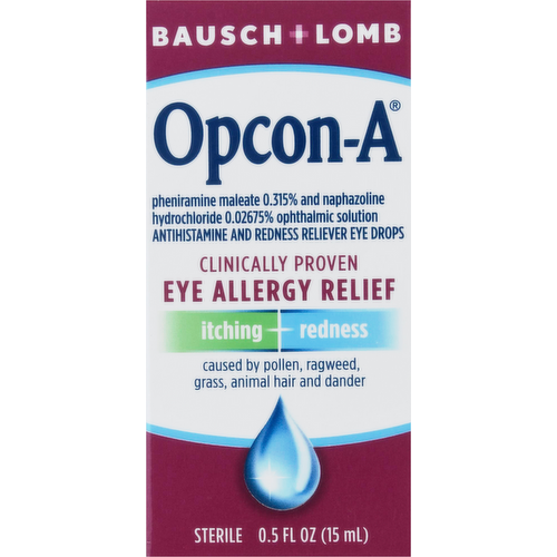 Bausch + Lomb Opcon-A Eye Allergy Relief Drops