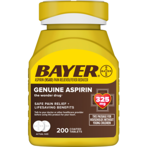 Bayer Aspirin 325mg Coated Tablets
