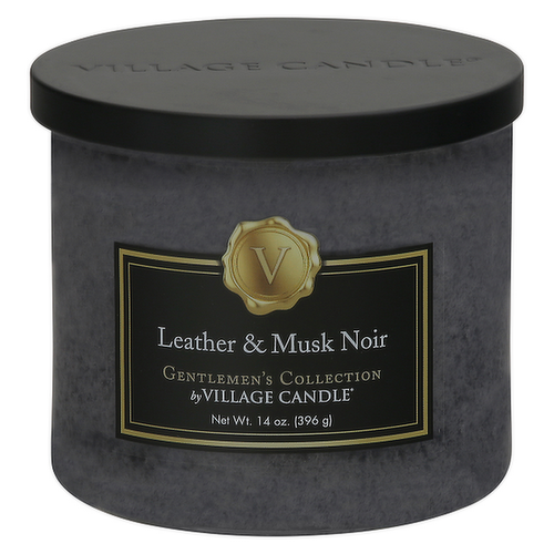 Gentlemen's Collection by Village Candle Leather & Musk Noir Candle