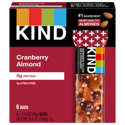 Kind Cranberry Almond with Macadamia Nuts Bars