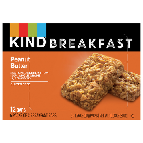 Kind Breakfast Peanut Butter Breakfast Bars