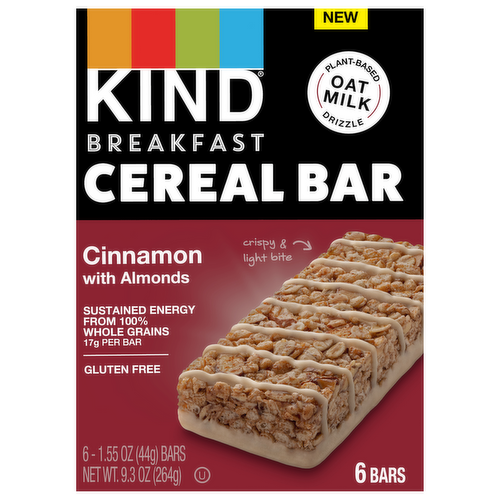 Kind Cinnamon with Almonds Breakfast Cereal Bars