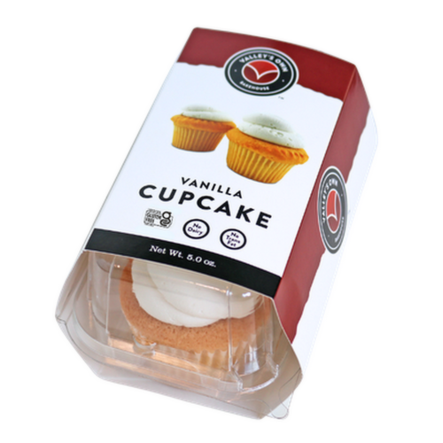 Valley's Own Bakehouse Gluten Free Vanilla Cupcakes with White Frosting