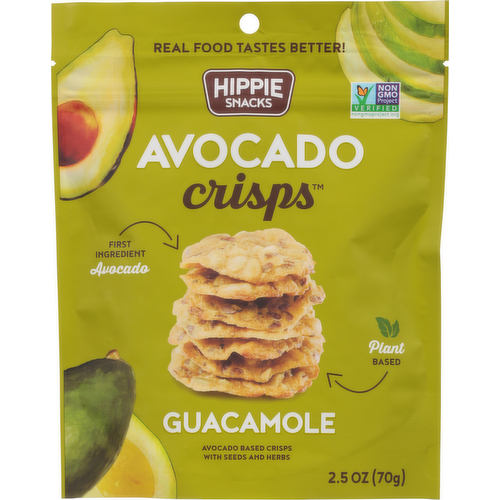 Hippie Snacks Guacamole Avocado Crisps