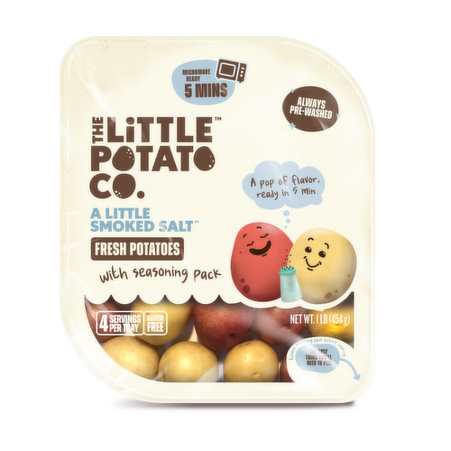 The Little Potato Co. A Little Smoked Salt Fresh Potatoes with Seasoning Pack