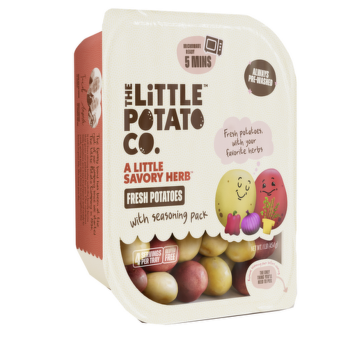 The Little Potato Co. A Little Savory Herb Fresh Potatoes with Seasoning Pack