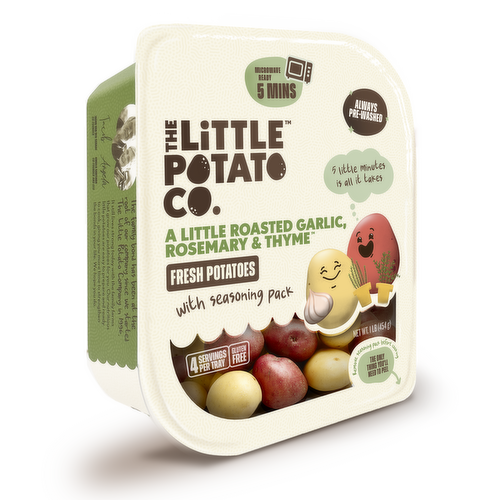 The Little Potato Co. A Little Roasted Garlic, Rosemary & Thyme Fresh Potatoes with Seasoning Pack