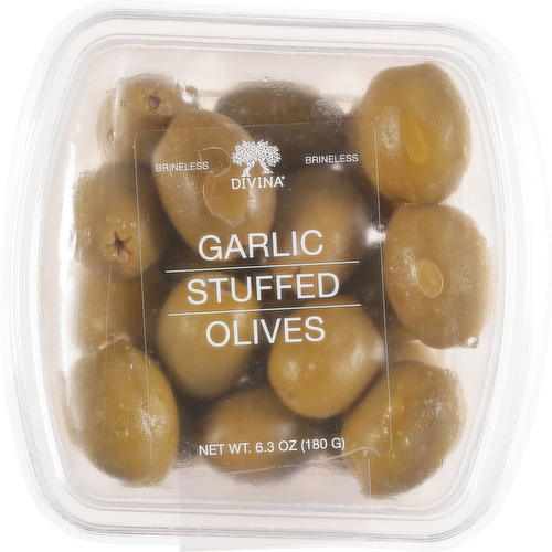Divina Garlic Stuffed Green Olives