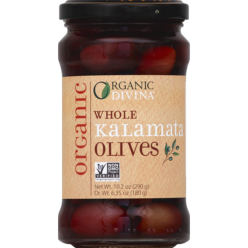 Divina Organic Whole Kalamata Olives