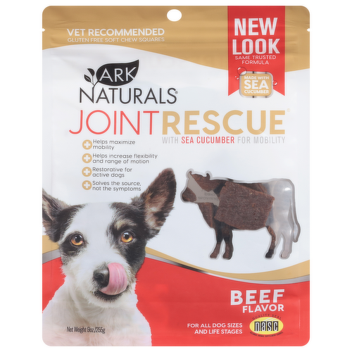 Ark Naturals Joint Resuce Sea Mobility Beef Pet Jerky Treats