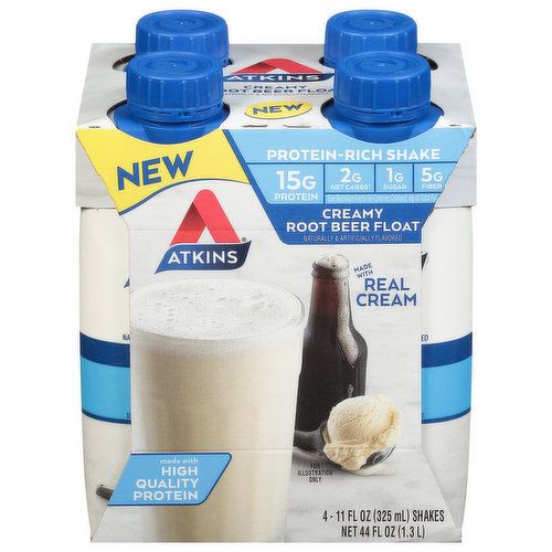 Atkins Creamy Root Beer Float Protein Shakes