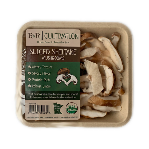 R&R Cultivation Organic Sliced Shiitake Mushrooms