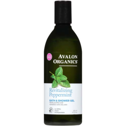 Avalon Organics Revitalizing Peppermint Bath & Shower Gel