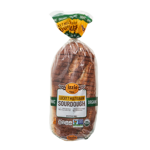 Izzio Artisan Bakery Organic Lucky 7 Multigrain Sourdough Bread
