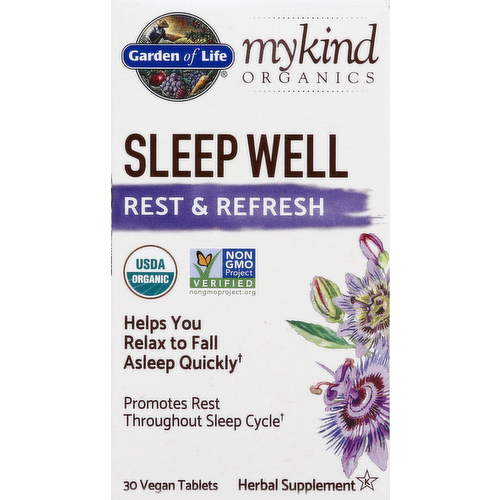 Garden of Life mykind Organics Sleep Well Tablets