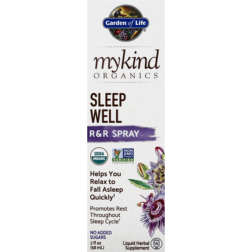 Garden of Life mykind Organics Sleep Well R&R Spray Liquid