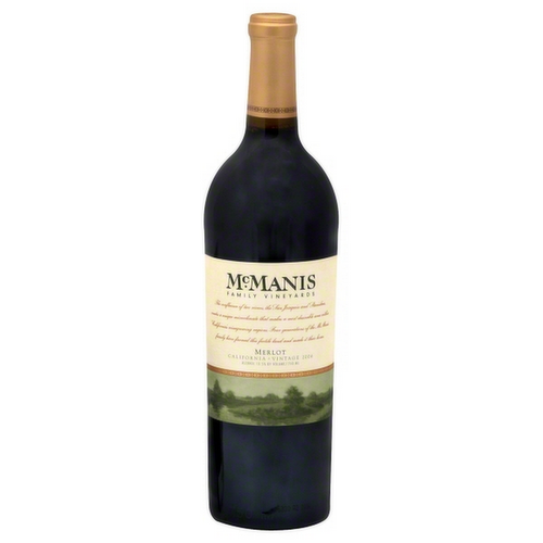 McManis Family Vineyard California Merlot Wine