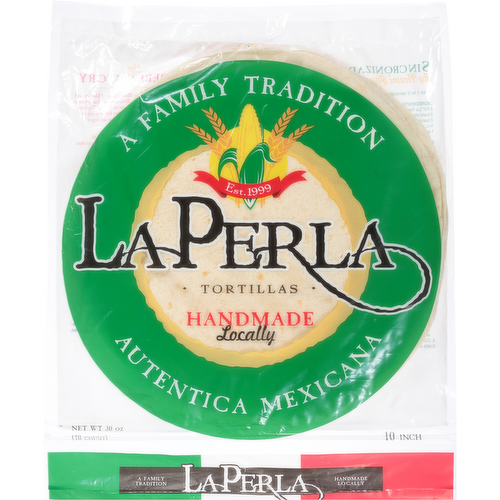 La Perla 10 Inch Quesadilla Flour Tortillas