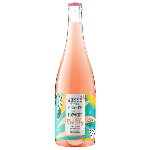 Sunny with a Chance of Flowers California Bubbly Rose Wine