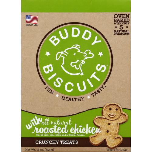 Buddy Biscuits Roasted Chicken Crunchy Treats for Dogs