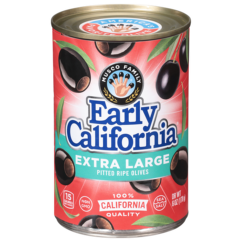 Early California Extra Large Pitted Black Olives