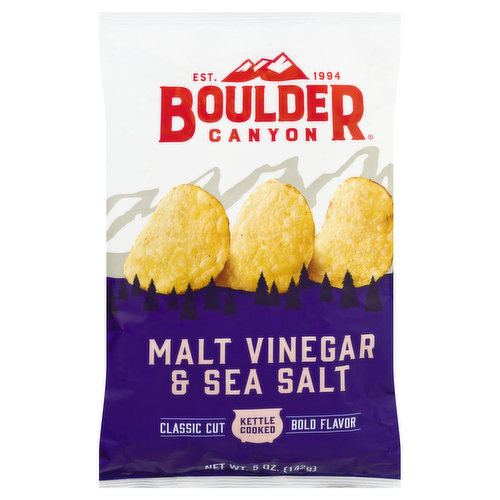 Boulder Canyon Malt Vinegar & Sea Salt Kettle Potato Chips