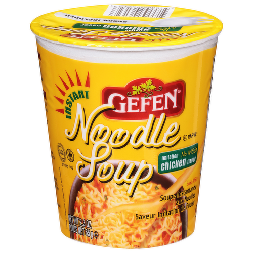 Gefen Kosher Chicken Flavor Instant Noodle Soup Cup