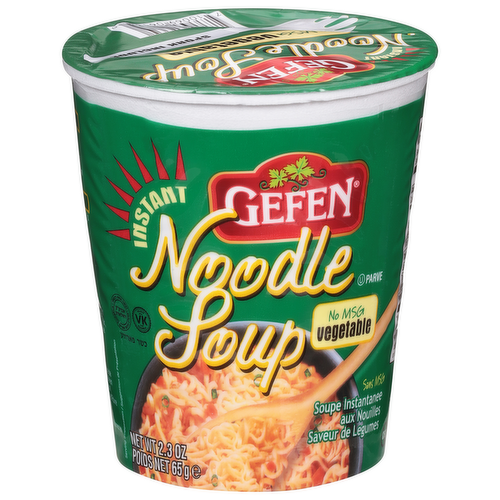 Gefen Kosher Vegetable Flavor Instant Noodle Soup Cup