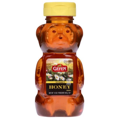 Gefen 100% Pure Clover Honey Squeeze Bear - Kosher for Passover