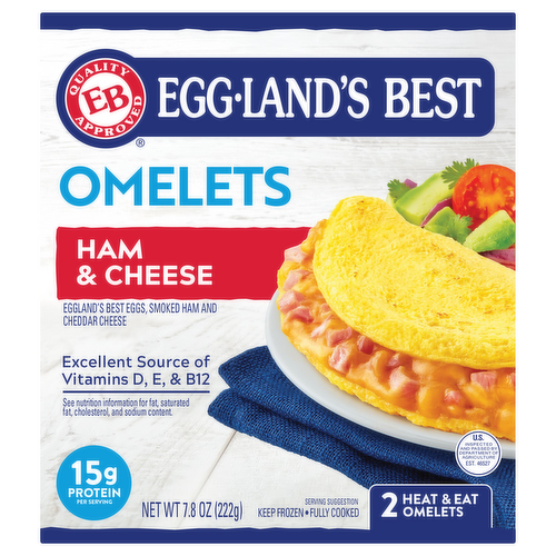 Eggland's Best Ham & Cheese Omelets