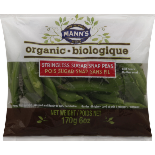 Mann's Organic Sugar Snap Peas