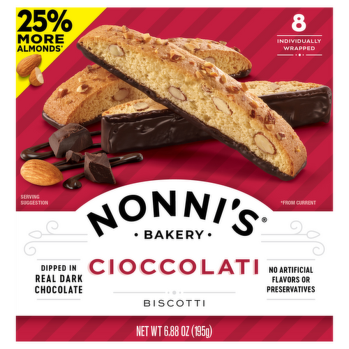 Nonni's Bakery Cioccolati Biscotti
