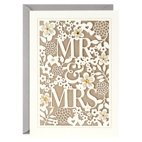 Hallmark Wedding Card (Mr. & Mrs.)