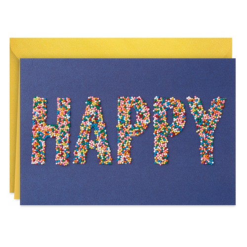 Hallmark Signature Birthday Card (Happy Sprinkles)