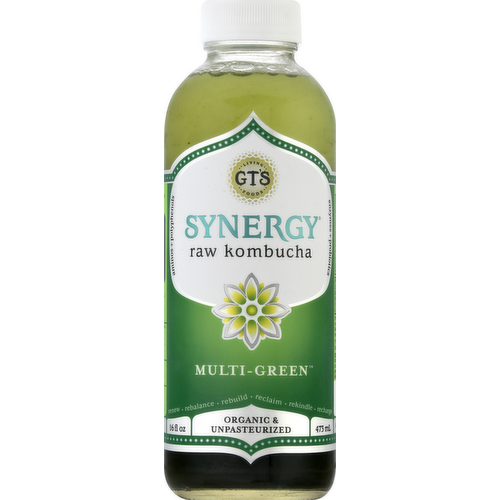 GT's Synergy Multi-Green Kombucha Beverage