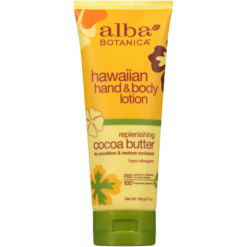 Alba Botanica Cocoa Butter Hawaiian Hand & Body Lotion