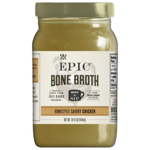 Epic Homestyle Savory Chicken Bone Broth