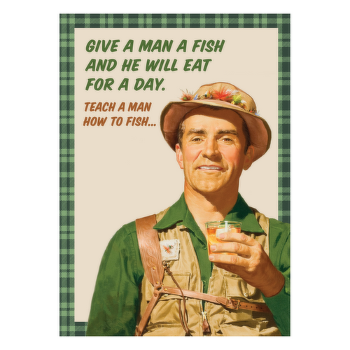 Design Design Father's Day Card (Teach A Man How To Fish)