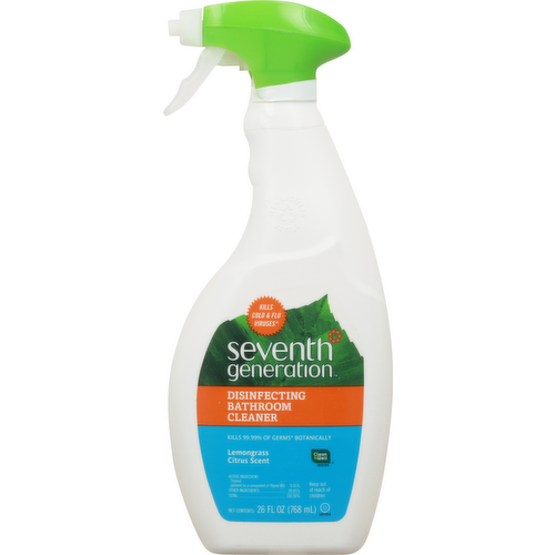 Seventh Generation Lemongrass Citrus Scent Disinfecting Bathroom Cleaner