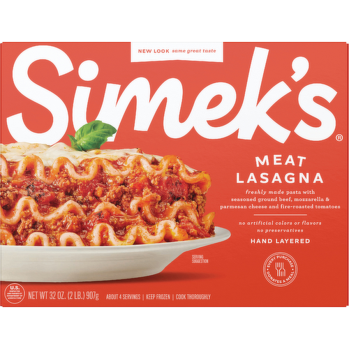 Simek's Meat Lasagna Family Size