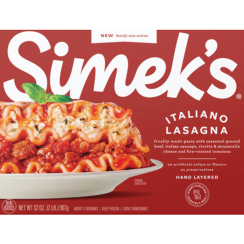 Simek's Italiano Lasagna Family Size