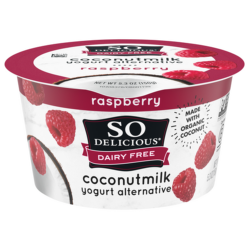 So Delicious Dairy Free Coconut Milk Raspberry Yogurt Alternative