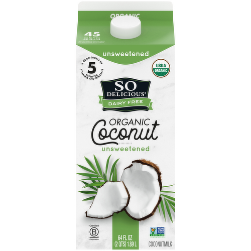 So Delicious Organic Unsweetened Coconut Milk